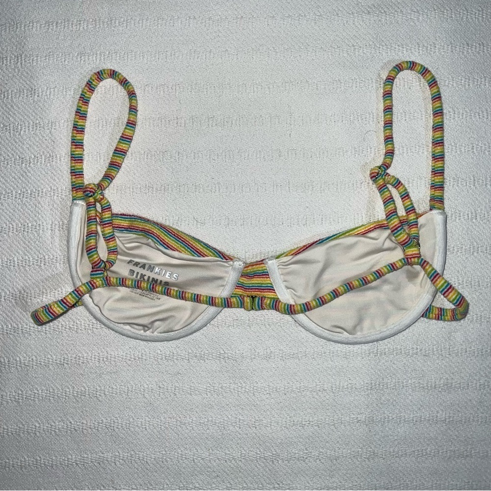 Frankies Bikinis Womens Bikini Top Size M Terry Vacation Beach Resort - Picture 5 of 6